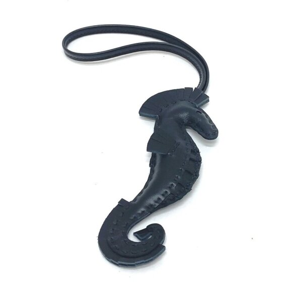 HERMES Bag Charm ipo seahorse So Black charm Black Unused - Picture 2 of 14